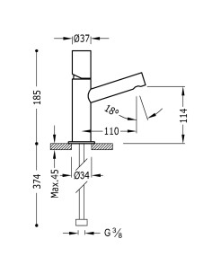 MITIGEUR LAVABO MAX 06110301 TRES 2