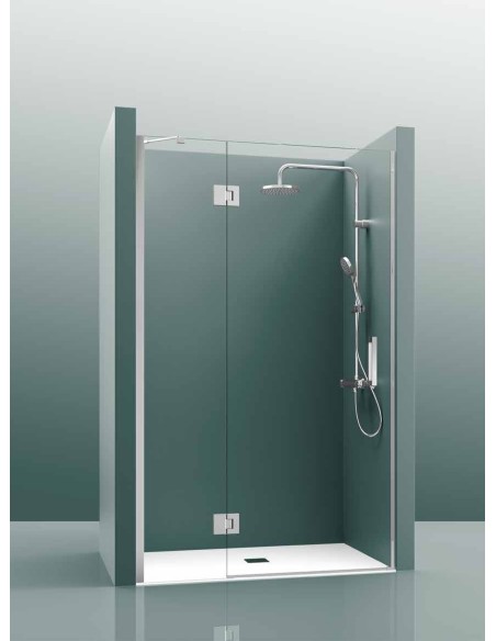 PAROI DE DOUCHE  FRONTAL FIXE +PORTE TEDY 100A CASTEL