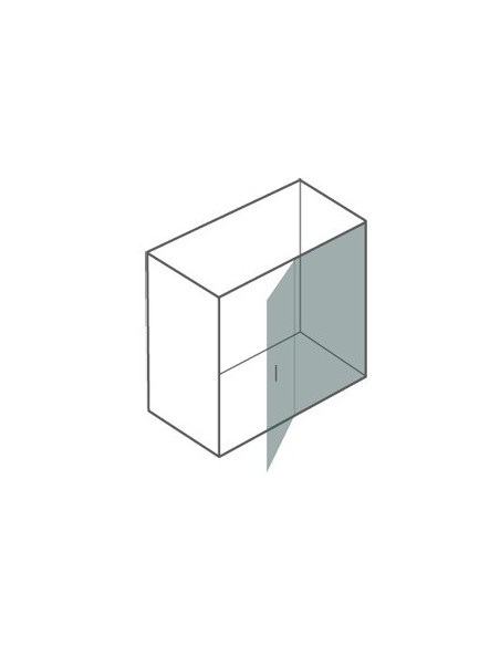 PAROI DE DOUCHE  FRONTAL FIXE +PORTE TEDY 100A CASTEL