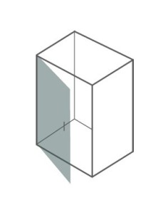 PAROI DE DOUCHE FRONTAL AVEC PORTE PIVOTANTE TEDY P00B CASTEL 2