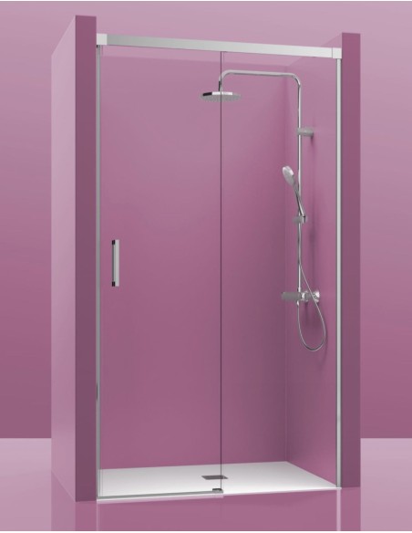 PAROI DE DOUCHE FRONTAL FIXE+COULISSANT LUXURY TEDY