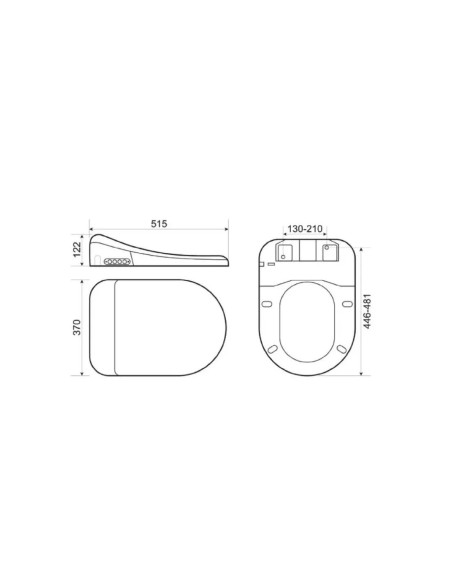 WC JAPONAIS A POSER AU SOL I SMART TOILET AQUORE