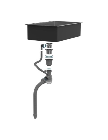 EVIER INOX 1 BAC DIM 70*44 KREG