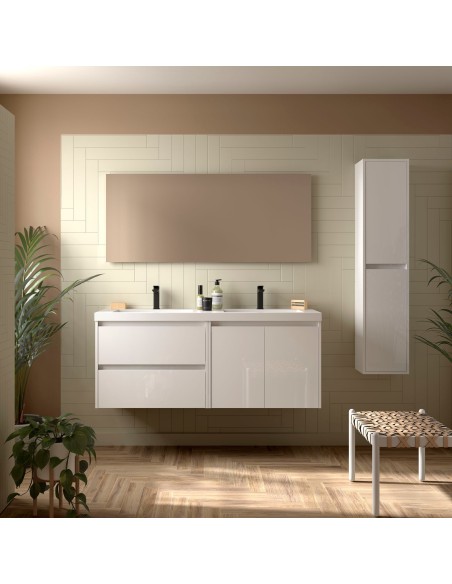 MEUBLE VASQUE 2 TIROIRS + 2 PORTES DIM 140CM  NOJA SALGAR