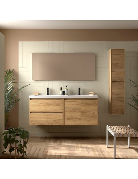 MEUBLE VASQUE 2 TIROIRS + 2 PORTES DIM 140CM  NOJA SALGAR