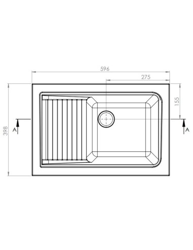 BAC A LAVER AVEC EGOUTTOIR POALGI