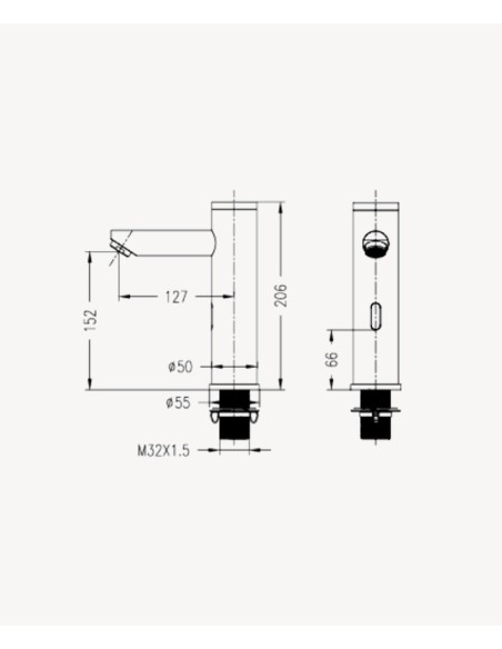 MITIGEUR LAVABO AUTOMATIQUE EAU FROIDE CORBEAU KROOS