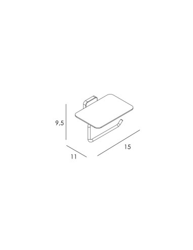 PORTE ROULEAUX AVEC COUVERCLE QUADRA GME
