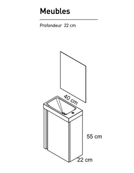 MEUBLE LAVABO  LAGOS - VISOBATH