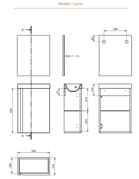 MEUBLE LAVABO  LAGOS - VISOBATH