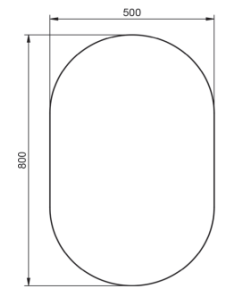 Miroir ADA Simple - VISOBATH 2