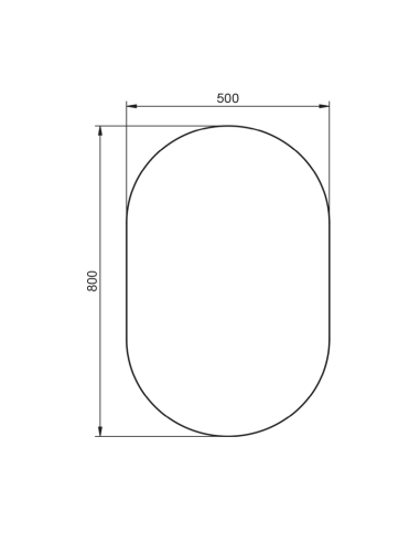 Miroir ADA Simple - VISOBATH