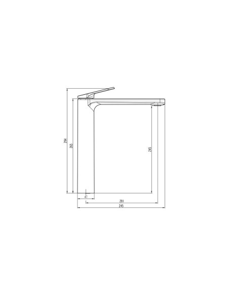 MITIGEUR LAVABO HAUT LAZIO GME