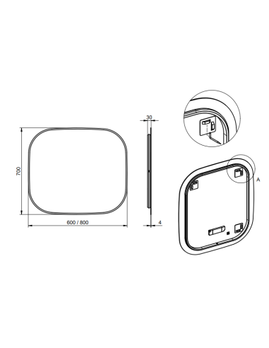 Miroir CLOE Rétroéclairé - VISOBATH