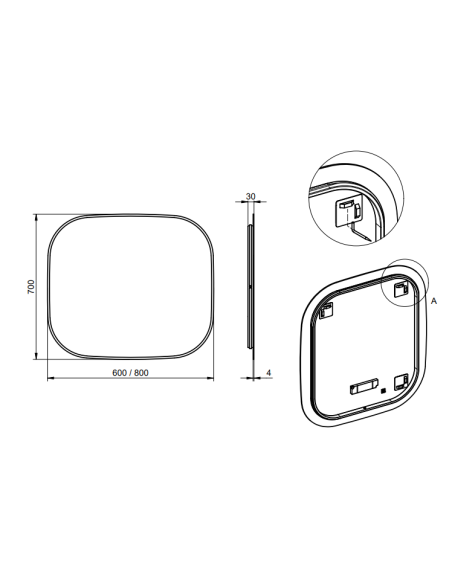 Miroir CLOE Rétroéclairé - VISOBATH