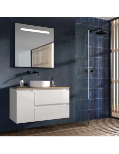 Meuble de Salle de Bain BOX Profondeur 38,5cm - Collection BOX -VISOBATH 2