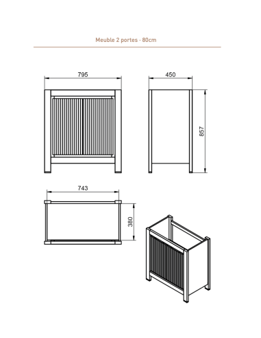 Meuble de salle de bain Vega - VISOBATH