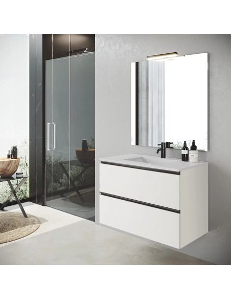 Meuble de Salle de Bain GRANADA avec pieds et 2 tiroirs - Collection GRANADA - VISOBATH