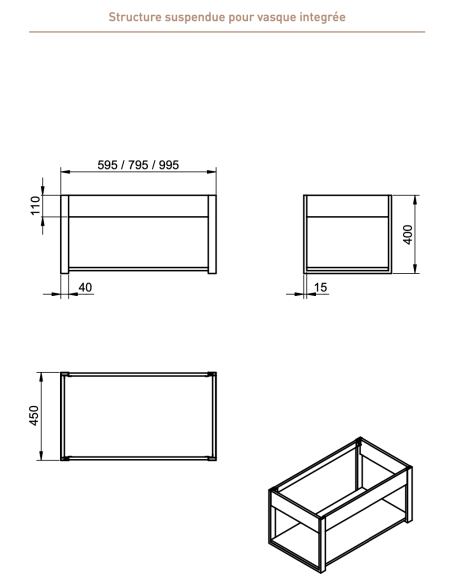 Meuble de salle de bain Quadro - VISOBATH