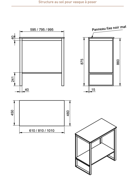 Meuble de salle de bain Quadro - VISOBATH