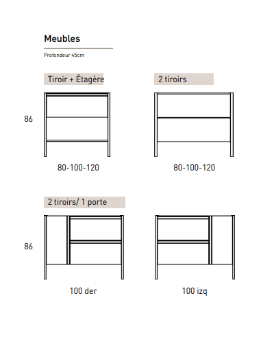 Meuble de salle de bain ICON - Collection ICON - VISOBATH