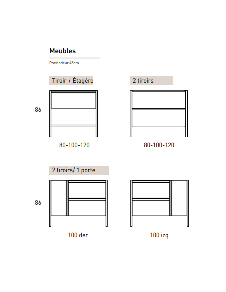 Meuble de salle de bain ICON - Collection ICON - VISOBATH