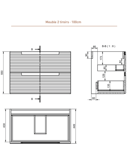 Meuble de salle de bain Kyoto - Collection KYOTO - VISOBATH