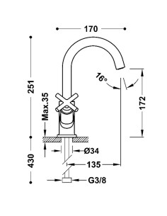 MELANGEUR CLASSIQUE   MONT BLANC - TRES GRIFERIA 2