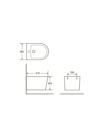 Bidet suspendu - Turin Collection - FranceBath