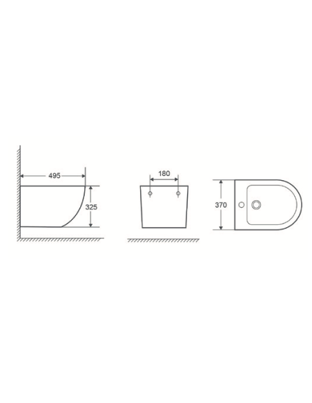 Bidet suspendu - Genova Collection - FranceBath