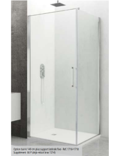 PAROI DE  DOUCHE  OPEN COMBI  A LATÉRALE FIXE - GME