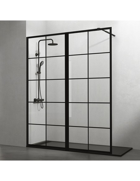 Paroi de Douche SCREEN BLACK CHESS XXL - Collection SCREEN BLACK CHESS - GME