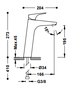 Mitigeur CANIGO - TRES 2
