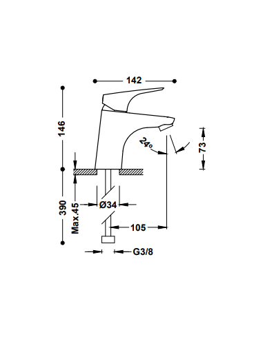 Mitigeur CANIGO - TRES