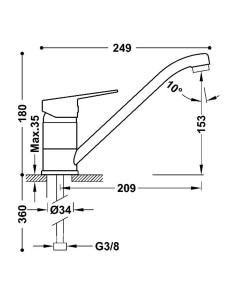 MITIGEUR CUISINE COCINA - TRES GRIFERIA 2