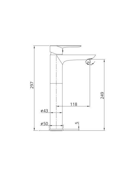 MiTIGEUR LAVABO HAUT  CASSIO - GME