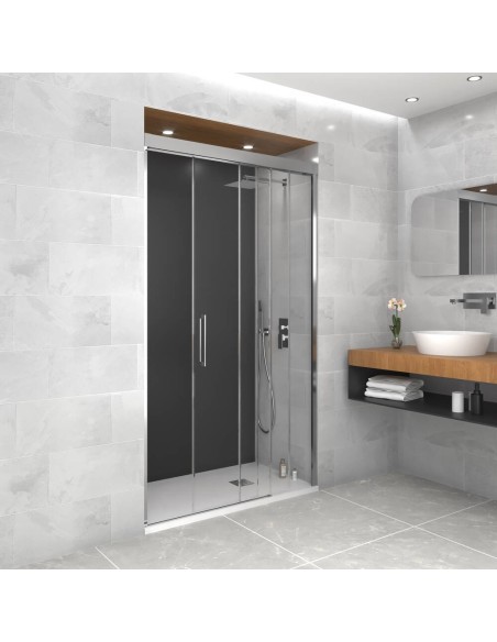 PAROI DE DOUCHE  TRIO 1FIXE + 2 COULISSANTS  GME