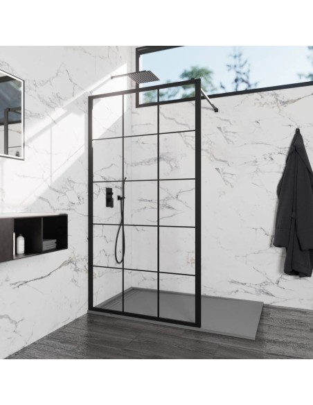 PAROI DE DOUCHE  FIXE  SCREEN BLACK  CHESS - GME