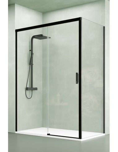 Paroi de Douche Q Line 2 Noir - Série Q Line - QUADRA