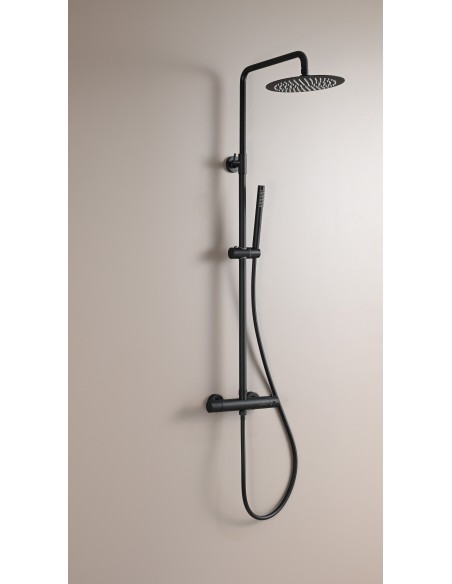 Colonne de Douche Thermostatique Chrome Rond - QUADRA