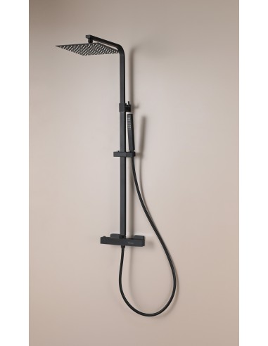 Colonne de Douche Thermostatique Chrome Carré - Colonne de Douche Thermostatique - QUADRA