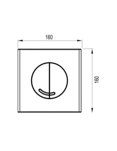 PLAQUE DE DECLENCHEMENT WC WISA 2