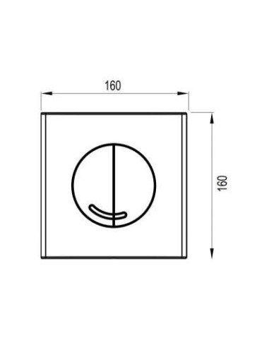 PLAQUE DE DECLENCHEMENT WC WISA