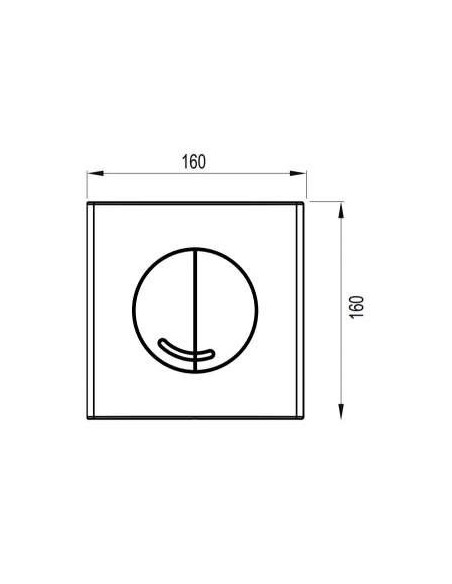 PLAQUE DE DECLENCHEMENT WC WISA
