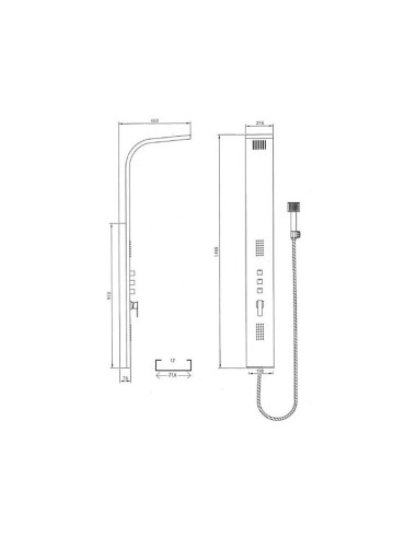 COLONNE DE DOUCHE GOCTA GME