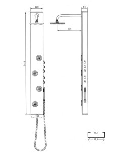 COLONNE DE DOUCHE SUDERLAND GME 2