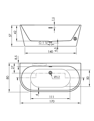 BAIGNOIRE TORINO MURO SANYCCES