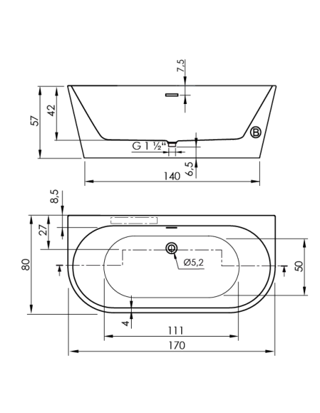 BAIGNOIRE TORINO MURO SANYCCES