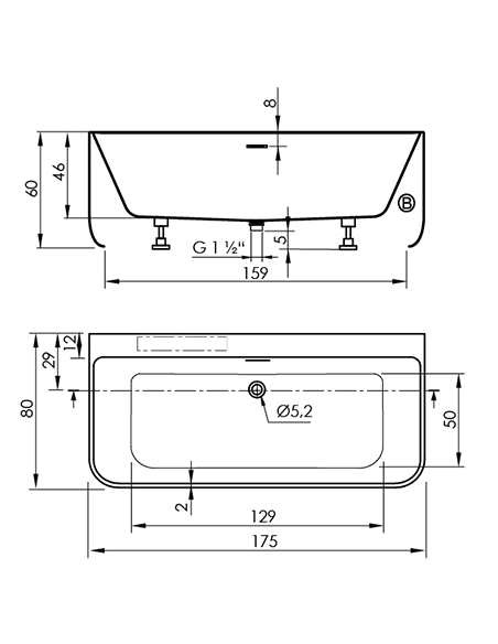 BAIGNOIRE TRENTO MURO SANYCCES