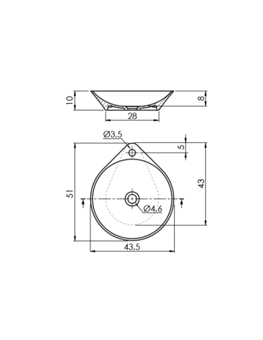 LAVABO GEL COAT NADIR SANYCCES